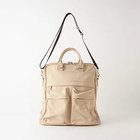 【グリーンレーベル リラクシング / ユナイテッドアローズ/green label relaxing / UNITED ARROWS】のポケット ジップ 2WAY トートバッグ -はっ水- BEIGE|ID:prp329100004167229