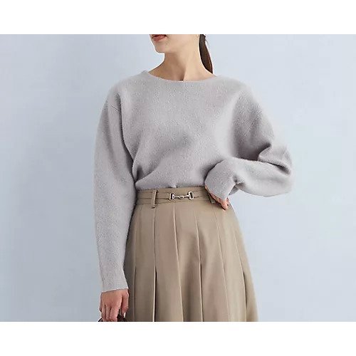 【グリーンレーベル リラクシング / ユナイテッドアローズ/green label relaxing / UNITED ARROWS】のFOXブレンド フォルム ドルマン プルオーバー ニット インテリア・キッズ・メンズ・レディースファッション・服の通販 founy(ファニー) 　ファッション　Fashion　レディースファッション　WOMEN　トップス・カットソー　Tops/Tshirt　ニット　Knit Tops　プルオーバー　Pullover　ウェーブ　Wave　秋　Autumn/Fall　シンプル　Simple　デニム　Denim　フェミニン　Feminine　フォックス　Fox　フォルム　Form　おすすめ　Recommend　ビジネス 仕事 通勤　Business　LT.GRAY|ID: prp329100004168395 ipo3291000000028831745