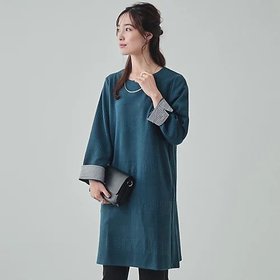 【シューラルー/SHOO LA RUE】のランダムジャカードチュニックワンピース 人気、トレンドファッション・服の通販 founy(ファニー) ファッション Fashion レディースファッション WOMEN ワンピース Dress チュニック Tunic ジャージ Jersey スマート Smart チュニック Tunic デニム Denim バランス Balance ポケット Pocket |ID:prp329100004168404