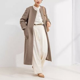 【ノーリーズ/NOLLEY'S】 ノーカラーシャギーコート人気、トレンドファッション・服の通販 founy(ファニー) ファッション Fashion レディースファッション WOMEN アウター Coat Outerwear コート Coats 2024年 2024 2024-2025秋冬・A/W Aw/Autumn/Winter/Fw/Fall/2024-2025 おすすめ Recommend アンゴラ Angola プレーン Plane エレガント 上品 Elegant |ID:prp329100004168463