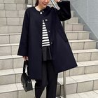 【ノーリーズ/NOLLEY'S】のカシミヤ混ビジューブローチ付きコート 人気、トレンドファッション・服の通販 founy(ファニー) ファッション Fashion レディースファッション WOMEN アウター Coat Outerwear コート Coats 2024年 2024 2024-2025秋冬・A/W Aw/Autumn/Winter/Fw/Fall/2024-2025 カシミヤ Cashmere クラシカル Classical シンプル Simple タイトスカート Tight Skirt ハーフ Half ブローチ Brooch ワンポイント One Point 冬 Winter thumbnail ネイビー|ID: prp329100004168467 ipo3291000000028832104