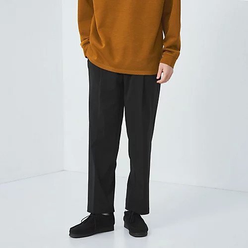 【グリーンレーベルリラクシング/green label relaxing / UNITED ARROWS / MEN】のスリーシーズン 1P イージーパンツ -2WAYストレッチ- インテリア・キッズ・メンズ・レディースファッション・服の通販 founy(ファニー) 　ファッション　Fashion　メンズファッション　MEN　ボトムス　Bottoms/Men　春　Spring　秋　Autumn/Fall　スウェット　Sweat　ストレッチ　Stretch　スニーカー　Sneakers　ドローコード　Draw Cord　プリーツ　Pleats　ベーシック　Basic　冬　Winter　おすすめ　Recommend　エレガント 上品　Elegant　BLACK|ID: prp329100004168501 ipo3291000000028832249