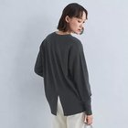 【グリーンレーベル リラクシング / ユナイテッドアローズ/green label relaxing / UNITED ARROWS】のハーフミラノ Vネック ニット プルオーバー -ウォッシャブル- DK.GRAY|ID:prp329100004169943