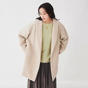 【アンタイトル/UNTITLED】 ショールカラーコート人気、トレンドファッション・服の通販 founy(ファニー) ファッション Fashion レディースファッション WOMEN アウター Coat Outerwear コート Coats おすすめ Recommend コクーン Cocoon ショール Shawl ジャージ Jersey スマート Smart フェミニン Feminine ポケット Pocket |ID:prp329100004171697