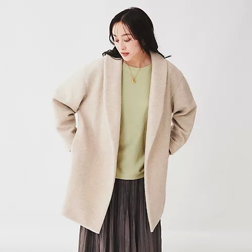 【アンタイトル/UNTITLED】のショールカラーコート 人気、トレンドファッション・服の通販 founy(ファニー) 　ファッション　Fashion　レディースファッション　WOMEN　アウター　Coat Outerwear　コート　Coats　おすすめ　Recommend　コクーン　Cocoon　ショール　Shawl　ジャージ　Jersey　スマート　Smart　フェミニン　Feminine　ポケット　Pocket　 other-1|ID: prp329100004171697 ipo3291000000028871835