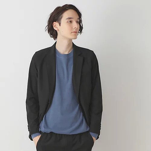 【デッサン/Dessin / MEN】のシングルテーラードジャケット インテリア・キッズ・メンズ・レディースファッション・服の通販 founy(ファニー) 　ファッション　Fashion　メンズファッション　MEN　ジャケット　Jacket　ストレッチ　Stretch　スマート　Smart　セットアップ　Set Up　デニム　Denim　ポケット　Pocket　羽織　Haori　ブラック|ID: prp329100004171724 ipo3291000000028872057