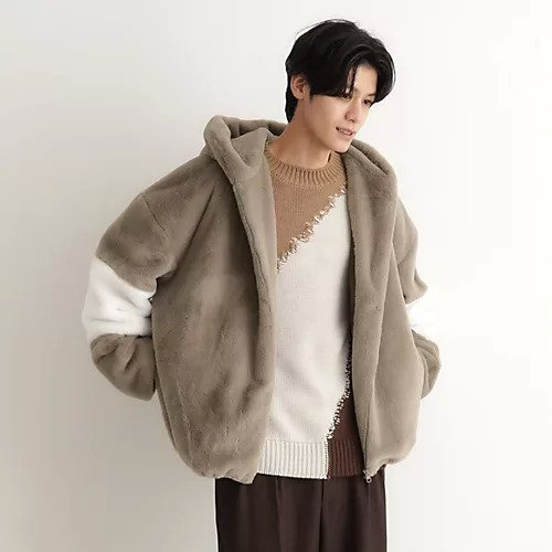 【ザ ショップ ティーケー/THE SHOP TK / MEN】のフードフェイクファーブルゾン ユニセックス 人気、トレンドファッション・服の通販 founy(ファニー) 　ファッション　Fashion　メンズファッション　MEN　おすすめ　Recommend　カーゴパンツ　Cargo Pants　スマート　Smart　フェイクファー　Faux Fur　ブルゾン　Blouson　ポケット　Pocket　ワイド　Wide　切替　Switching　軽量　Lightweight　防寒　Cold Protection　 other-1|ID: prp329100004171728 ipo3291000000029398208