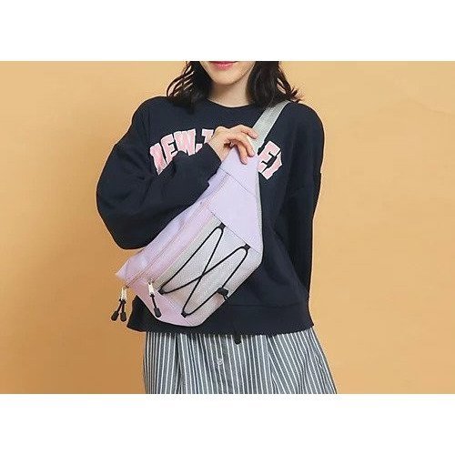 【ピンク ラテ/PINK-latte / KIDS】のドローコードウエストバッグ 人気、トレンドファッション・服の通販 founy(ファニー) 　ファッション　Fashion　キッズファッション　KIDS　ショルダー　Shoulder　ダブル　Double　ドローコード　Draw Cord　フロント　Front　ポケット　Pocket　メッシュ　Mesh　 other-1|ID: prp329100004171750 ipo3291000000028872158