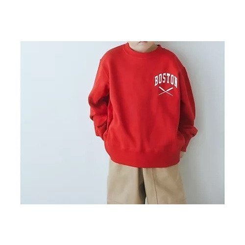 【グリーンレーベルリラクシング/green label relaxing / UNITED ARROWS / KIDS】のTJ クルーネックス ウェットシャツ / キッズ 100cm-130cm インテリア・キッズ・メンズ・レディースファッション・服の通販 founy(ファニー) 　ファッション　Fashion　キッズファッション　KIDS　グラフィック　Graphic　ニューヨーク　New York　プリント　Print　ボストン　Boston　A/W・秋冬　Aw・Autumn/Winter・Fw・Fall-Winter　RED|ID: prp329100004171753 ipo3291000000028872172