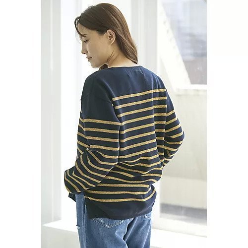 【ダリア/dahlia】の【洗える】ラメボーダーニット 人気、トレンドファッション・服の通販 founy(ファニー) 　ファッション　Fashion　レディースファッション　WOMEN　トップス・カットソー　Tops/Tshirt　ニット　Knit Tops　スリット　Slit　ベーシック　Basic　ボーダー　Border　リラックス　Relax　洗える　Washable　other-2|ID: prp329100004173352 ipo3291000000031267760