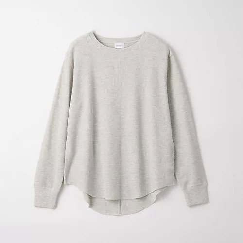 【グリーンレーベル リラクシング / ユナイテッドアローズ/green label relaxing / UNITED ARROWS】のワッフル ロンT インテリア・キッズ・メンズ・レディースファッション・服の通販 founy(ファニー) 　ファッション　Fashion　レディースファッション　WOMEN　トップス・カットソー　Tops/Tshirt　ロング / Tシャツ　T-Shirts　インナー　Inner　秋　Autumn/Fall　サロペット　Overalls　スウェット　Sweat　スリット　Slit　定番　Standard　ベーシック　Basic　ボーダー　Border　ワッフル　Waffle　冬　Winter　おすすめ　Recommend　NATURAL|ID: prp329100004174051 ipo3291000000028925140