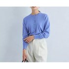 【グリーンレーベル リラクシング / ユナイテッドアローズ/green label relaxing / UNITED ARROWS】のウォッシャブルウール クルーネック ニット カーディガン PURPLE|ID:prp329100004174059