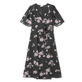 【ガニー/GANNI】 Fluid Crepe Wrap Midi Dress人気、トレンドファッション・服の通販 founy(ファニー) ファッション Fashion レディースファッション Fashion for Women ワンピース Dresses フォーマル・パーティードレス・結婚式用ドレス Elegant & Casual Dresses 2024年 2024 2024-2025秋冬・A/W Autumn/Winter 2024–25 AW24–25 カシュクール Wrap Design ドレス Dress, One-Piece フロント Front, Front Design プリント Print, Printed Pattern リボン Ribbon, Bow エレガント 上品 Elegant 洗える Machine Washable |ID:prp329100004174113