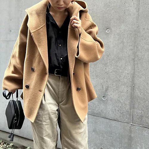 【スアデオ/suadeo】のウールリバーフーディショートコート 人気、トレンドファッション・服の通販 founy(ファニー) 　ファッション　Fashion　レディースファッション　Fashion for Women　アウター　Coat / Outerwear Collection　コート・ロングコート・ピーコート　Long Coats, Peacoats & More　インナー　Innerwear　ショール　Shawl, Wrap　シルク　Silk, 100% Silk　フレア　Flare, Flared　ポケット　Pocket, Pocket Detail　防寒　Cold Protection, Winter-Ready　other-3|ID: prp329100004174914 ipo3291000000032167103
