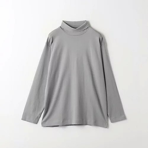 【グリーンレーベルリラクシング/green label relaxing / UNITED ARROWS / MEN】のオーガニック スムース タートルネック カットソー インテリア・キッズ・メンズ・レディースファッション・服の通販 founy(ファニー) 　ファッション　Fashion　メンズファッション　MEN　トップス・カットソー　Tops/Tshirt/Men　インナー　Inner　オーガニック　Organic　カットソー　Cut And Sew　カーディガン　Cardigan　ジャケット　Jacket　スウェット　Sweat　スリット　Slit　タートルネック　Turtleneck　ベーシック　Basic　A/W・秋冬　Aw・Autumn/Winter・Fw・Fall-Winter　MD.GRAY|ID: prp329100004175150 ipo3291000000028927753