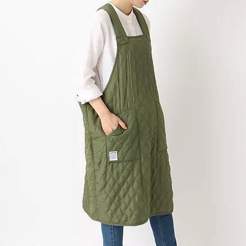 【トゥーワントゥーキッチンストア/212 KITCHEN STORE / GOODS】のキルトカバーオールエプロン OLIVE 人気、トレンドファッション・服の通販 founy(ファニー) 　インナー　Inner　キルト　Quilt　スマート　Smart　ダウン　Down　ポケット　Pocket　冬　Winter　 other-1|ID: prp329100004175650 ipo3291000000029604687