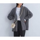 【グリーンレーベル リラクシング / ユナイテッドアローズ/green label relaxing / UNITED ARROWS】のFOXブレンド ミドル ニット カーディガン DK.GRAY|ID:prp329100004179923