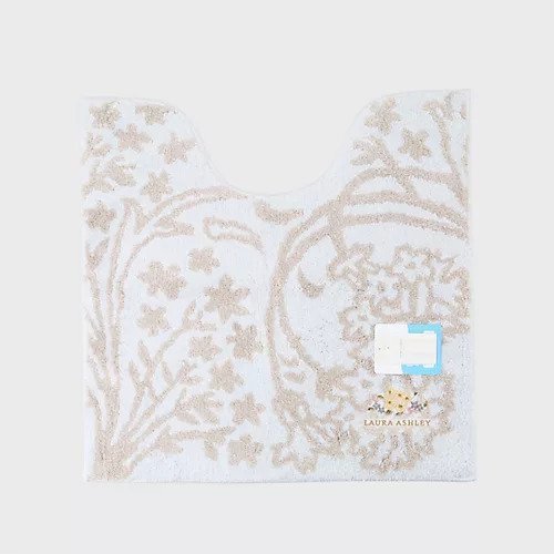 【ローラアシュレイホーム/LAURA ASHLEY HOME / GOODS】の【洗える/乾きやすい/滑り止め加工】ベヴィントン柄 トイレマット インテリア・キッズ・メンズ・レディースファッション・服の通販 founy(ファニー) 　洗える　Washable　吸水　Water Absorption　スマート　Smart　タオル　Towel　ワンポイント　One Point　おすすめ　Recommend　ライトベージュ|ID: prp329100004180074 ipo3291000000028955122