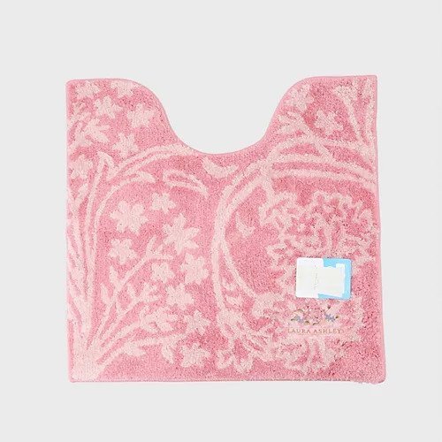 【ローラアシュレイホーム/LAURA ASHLEY HOME / GOODS】の【洗える/乾きやすい/滑り止め加工】ベヴィントン柄 トイレマット インテリア・キッズ・メンズ・レディースファッション・服の通販 founy(ファニー) 　洗える　Washable　吸水　Water Absorption　スマート　Smart　タオル　Towel　ワンポイント　One Point　おすすめ　Recommend　ピンク|ID: prp329100004180074 ipo3291000000028955123