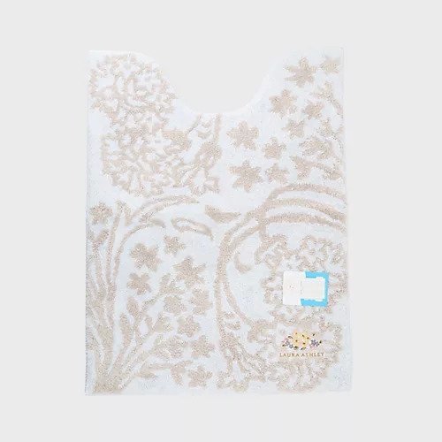 【ローラアシュレイホーム/LAURA ASHLEY HOME / GOODS】の【洗える/乾きやすい/滑り止め加工】ベヴィントン柄 トイレマット(胴長) インテリア・キッズ・メンズ・レディースファッション・服の通販 founy(ファニー) 　洗える　Washable　吸水　Water Absorption　スマート　Smart　タオル　Towel　ワンポイント　One Point　おすすめ　Recommend　ライトベージュ|ID: prp329100004180133 ipo3291000000028955333