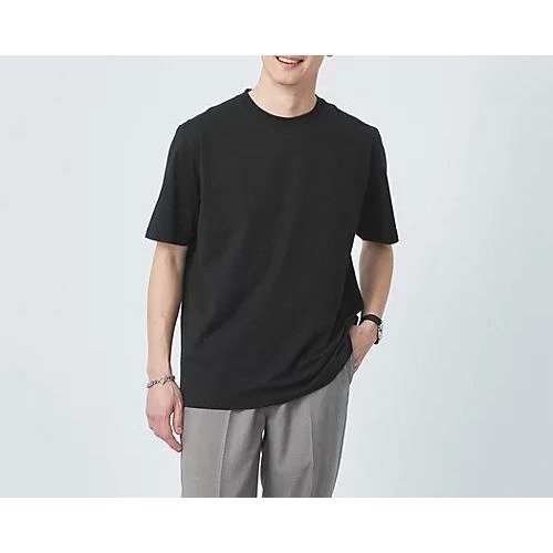 【グリーンレーベルリラクシング/green label relaxing / UNITED ARROWS / MEN】の【別注】クルーネック Tシャツ インテリア・キッズ・メンズ・レディースファッション・服の通販 founy(ファニー) 　ファッション　Fashion　メンズファッション　MEN　インナー　Inner　カットソー　Cut And Sew　カーディガン　Cardigan　ジャケット　Jacket　セットアップ　Set Up　ベーシック　Basic　別注　Special Order　半袖　Short Sleeve　エレガント 上品　Elegant　BLACK|ID: prp329100004180150 ipo3291000000028955381