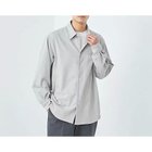 【グリーンレーベルリラクシング/green label relaxing / UNITED ARROWS / MEN】のTRフラノ ジャストルーズ レギュラーカラー シャツ -ストレッチ・防シワ- LT.GRAY|ID: prp329100004180153 ipo3291000000028955388