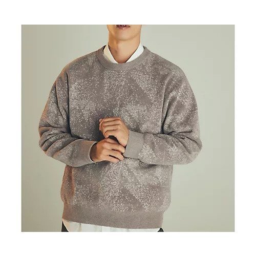 【ザ ショップ ティーケー/THE SHOP TK / MEN】の総柄モールニットクルーネック ユニセックス インテリア・キッズ・メンズ・レディースファッション・服の通販 founy(ファニー) https://founy.com/ ファッション Fashion メンズファッション MEN |ID: prp329100004180160 ipo3291000000029581191