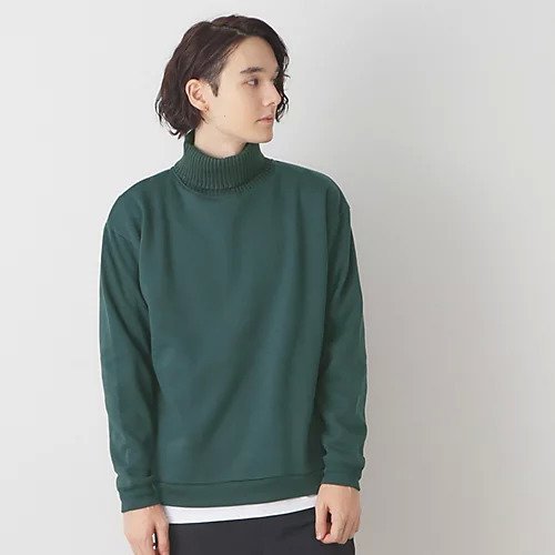 【デッサン/Dessin / MEN】のニットタートル切替ジャージ インテリア・キッズ・メンズ・レディースファッション・服の通販 founy(ファニー) 　ファッション　Fashion　メンズファッション　MEN　ジャージ　Jersey　スウェット　Sweat　スマート　Smart　タートル　Turtle　タートルネック　Turtleneck　切替　Switching　グリーン|ID: prp329100004180164 ipo3291000000028955422