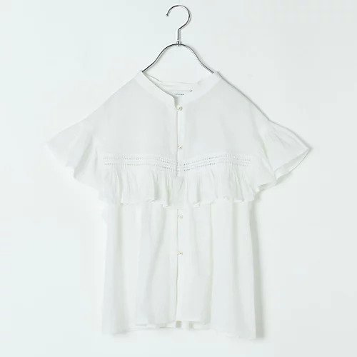 【ノーメント/normment】の【洗える】COTTON TUCK FRILL BLOUSE インテリア・キッズ・メンズ・レディースファッション・服の通販 founy(ファニー) https://founy.com/ ファッション Fashion レディースファッション WOMEN カーゴパンツ Cargo Pants デニム Denim バランス Balance フリル Frills フロント Front ボトム Bottom 洗える Washable |ID: prp329100004183109 ipo3291000000029205525