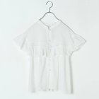 【ノーメント/normment】の【洗える】COTTON TUCK FRILL BLOUSE WHITE|ID: prp329100004183109 ipo3291000000029205526