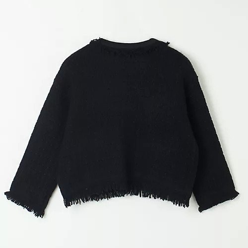 【カレンソロジー/Curensology】のツイーディフリンジカーディガン 人気、トレンドファッション・服の通販 founy(ファニー) 　ファッション　Fashion　レディースファッション　Fashion for Women　トップス・カットソー　Cut & Sew Tops　カーディガン・羽織り　Layered Style Cardigans　カーディガン　Cardigan, Knitwear　クラシカル　Classical, Vintage-Inspired　コンパクト　Compact, Small Size　ショート　Short, Short Length　フリンジ　Fringe, Tassel　other-2|ID: prp329100004183158 ipo3291000000035425442