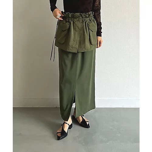 【マージュール/marjour】のCORSET LAYERED SKIRT インテリア・キッズ・メンズ・レディースファッション・服の通販 founy(ファニー) https://founy.com/ ファッション Fashion レディースファッション WOMEN スカート Skirt エアリー Airy カットソー Cut And Sew コルセット Corset ストレッチ Stretch スポーティ Sporty スリット Slit とろみ Thickness |ID: prp329100004183235 ipo3291000000028976548