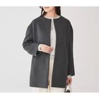 【アンタイトル/UNTITLED】のミディ丈ノーカラーコート 人気、トレンドファッション・服の通販 founy(ファニー) ファッション Fashion レディースファッション WOMEN アウター Coat Outerwear コート Coats おすすめ Recommend スマート Smart ポケット Pocket ワイド Wide thumbnail チャコールグレー|ID: prp329100004183470 ipo3291000000028977309