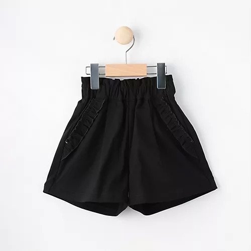 【シューラルー/SHOO LA RUE / KIDS】の【110-140cm】ストレッチ裏起毛フリルポケットショートパンツ インテリア・キッズ・メンズ・レディースファッション・服の通販 founy(ファニー) 　ファッション　Fashion　メンズファッション　MEN　ボトムス　Bottoms/Men　ハーフ / ショートパンツ　Short Pants　おすすめ　Recommend　ガーリー　Girly　ショート　Short　ストレッチ　Stretch　ストレート　Straight　スマート　Smart　フリル　Frills　ポケット　Pocket　ブラック|ID: prp329100004183526 ipo3291000000028977481