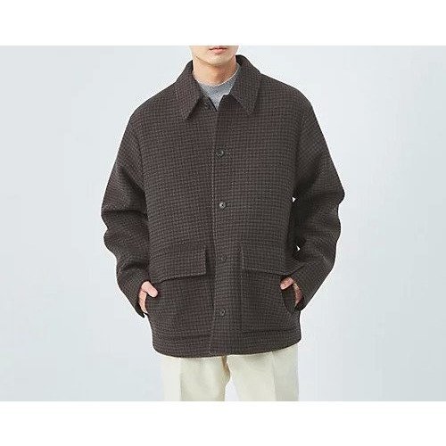 【グリーンレーベルリラクシング/green label relaxing / UNITED ARROWS / MEN】のSENTDALE WOOL カバーオール インテリア・キッズ・メンズ・レディースファッション・服の通販 founy(ファニー) 　ファッション　Fashion　メンズファッション　MEN　インナー　Inner　スウェット　Sweat　チェック　Check　人気　Popularity　パッチ　Patch　フロント　Front　プリーツ　Pleats　ポケット　Pocket　メルトン　Melton　ワイド　Wide　おすすめ　Recommend　エレガント 上品　Elegant　その他1|ID: prp329100004183532 ipo3291000000028977504