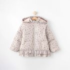 【シューラルー/SHOO LA RUE / KIDS】の【110-140cm/撥水】フード2WAY総柄フリルブルゾン 人気、トレンドファッション・服の通販 founy(ファニー) ファッション Fashion キッズファッション KIDS おすすめ Recommend スウェット Sweat スマート Smart ドット Dot フリル Frills ブルゾン Blouson プリント Print ボトム Bottom ポケット Pocket モチーフ Motif ラベンダー Lavender リボン Ribbon thumbnail ライトベージュ|ID: prp329100004183565 ipo3291000000029593068