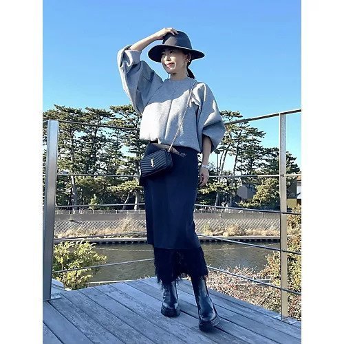 【イーバイエクラ/E by eclat】のRoom no.8 for E by eclat ダンボールニット袖ボリュームトップス 人気、トレンドファッション・服の通販 founy(ファニー) 　ファッション　Fashion　レディースファッション　Fashion for Women　トップス・カットソー　Cut & Sew Tops　ニット　Knit Tops & Sweaters　エアリー　Airy Texture　コンパクト　Compact, Small Size　バランス　Balance, Style Balance　フォルム　Silhouette, Form　ボトム　Bottoms, Lower Wear　洗える　Machine Washable　other-3|ID: prp329100004185667 ipo3291000000033341580
