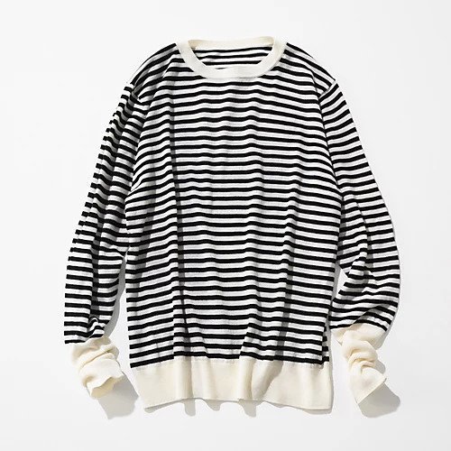 【スアデオ/suadeo】のボーダーニット 人気、トレンドファッション・服の通販 founy(ファニー) 　ファッション　Fashion　レディースファッション　WOMEN　トップス・カットソー　Tops/Tshirt　ニット　Knit Tops　ボーダー　Border　エレガント 上品　Elegant　other-3|ID: prp329100004185680 ipo3291000000031902630