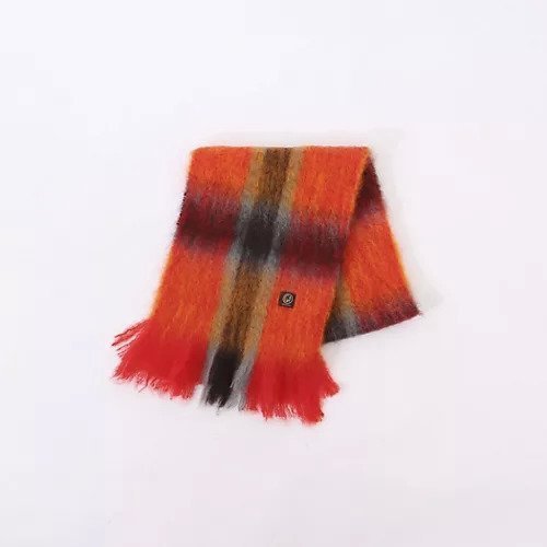 【ノーリーズ/NOLLEY'S】の【MANTAS EZCARAY/マンタス エスカライ】MOHAIR TARTAN/モヘヤチェックマフラー インテリア・キッズ・メンズ・レディースファッション・服の通販 founy(ファニー) 　ファッション　Fashion　レディースファッション　WOMEN　マフラー　Mufflers　シンプル　Simple　チェック　Check　フリンジ　Fringe　マフラー　Scarf　モヘア　Mohair　モヘヤ　Mohair　オレンジ系1|ID: prp329100004185767 ipo3291000000028996582