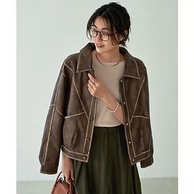 【スタイルデリ/STYLE DELI】のライン加工フェイクレザーブルゾン 人気、トレンドファッション・服の通販 founy(ファニー) ファッション Fashion レディースファッション WOMEN アウター Coat Outerwear ブルゾン Blouson/Jackets アクセサリー Accessories オイル Oil 春 Spring 秋 Autumn/Fall シルバー Silver スリット Slit ダウン Down バランス Balance フェイクレザー Faux Leather フレア Flare フロント Front ブルゾン Blouson ポケット Pocket ライダース Riders レース Race ワイド Wide |ID:prp329100004185804