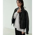 【スタイルデリ/STYLE DELI】のライン加工フェイクレザーブルゾン 人気、トレンドファッション・服の通販 founy(ファニー) ファッション Fashion レディースファッション WOMEN アウター Coat Outerwear ブルゾン Blouson/Jackets アクセサリー Accessories オイル Oil 春 Spring 秋 Autumn/Fall シルバー Silver スリット Slit ダウン Down バランス Balance フェイクレザー Faux Leather フレア Flare フロント Front ブルゾン Blouson ポケット Pocket ライダース Riders レース Race ワイド Wide thumbnail ブラック|ID: prp329100004185804 ipo3291000000028996711