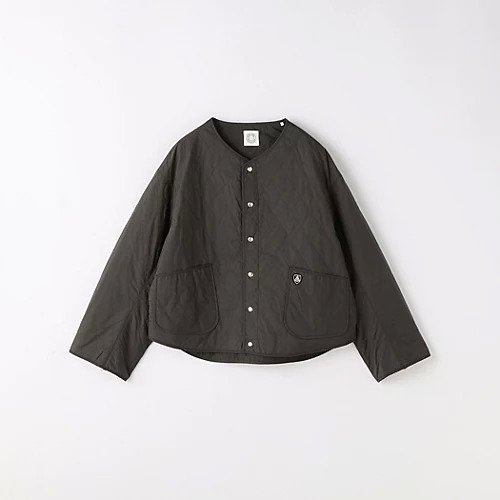 【グリーンレーベル リラクシング / ユナイテッドアローズ/green label relaxing / UNITED ARROWS】のキルティング ブルゾン インテリア・キッズ・メンズ・レディースファッション・服の通販 founy(ファニー) 　ファッション　Fashion　レディースファッション　WOMEN　アウター　Coat Outerwear　ブルゾン　Blouson/Jackets　春　Spring　秋　Autumn/Fall　キルティング　Quilting　シンプル　Simple　ジャケット　Jacket　タイプライター　Typewriter　ドット　Dot　定番　Standard　なめらか　Smooth　パイピング　Piping　パターン　Pattern　フランス　France　ブルゾン　Blouson　ボトム　Bottom　ライニング　Lining　冬　Winter　DK.GRAY|ID: prp329100004185805 ipo3291000000028996717