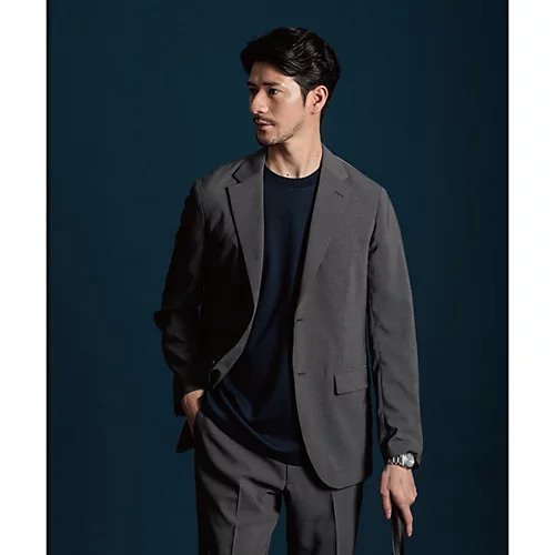 【ザ ショップ ティーケー/THE SHOP TK / MEN】の【セットアップ可】AVANT DRY トロピカルジャケット インテリア・キッズ・メンズ・レディースファッション・服の通販 founy(ファニー) 　ファッション　Fashion　メンズファッション　MEN　セットアップ　Setup/Men　エレガント 上品　Elegant　シェイプ　Shape　ジャケット　Jacket　ストレッチ　Stretch　スマート　Smart　スラックス　Slacks　セットアップ　Set Up　パターン　Pattern　フロント　Front　ポケット　Pocket　おすすめ　Recommend　チャコールグレー|ID: prp329100004185866 ipo3291000000029193663