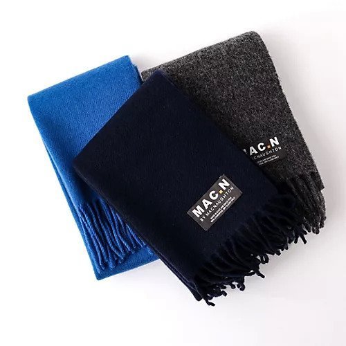 【ノーリーズ グッドマン/NOLLEY'S goodman / MEN】の【MAC.N/マックエヌ】Lambswool Scarf Plain 30 インテリア・キッズ・メンズ・レディースファッション・服の通販 founy(ファニー) 　ファッション　Fashion　メンズファッション　MEN　ギフト プレゼント　Gift Present　クラシック　Classic　コンパクト　Compact　マフラー　Scarf　エレガント 上品　Elegant　ネイビー|ID: prp329100004185875 ipo3291000000028996937