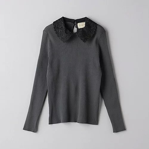 【ユナイテッドアローズ/UNITED ARROWS】のレディ ロングスリーブ ニット インテリア・キッズ・メンズ・レディースファッション・服の通販 founy(ファニー) 　ファッション　Fashion　レディースファッション　WOMEN　トップス・カットソー　Tops/Tshirt　ニット　Knit Tops　カーディガン　Cardigan　コンパクト　Compact　スリーブ　Sleeve　フレア　Flare　ベーシック　Basic　ボトム　Bottom　リブニット　Rib Knit　ロング　Long　ワイド　Wide　エレガント 上品　Elegant　DK.GRAY|ID: prp329100004188676 ipo3291000000029019595