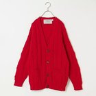 【オールダービーニットウェア/Oldderby Knitwear】のCable Mens Vee Cardigan 人気、トレンドファッション・服の通販 founy(ファニー) ファッション Fashion レディースファッション WOMEN トップス・カットソー Tops/Tshirt カーディガン Cardigans インナー Inner チェリー Cherry リラックス Relax 定番 Standard thumbnail チェリーレッド|ID: prp329100004188686 ipo3291000000029019642