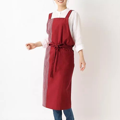 【トゥーワントゥーキッチンストア/212 KITCHEN STORE / GOODS】のソリッドドビー エプロン RD 人気、トレンドファッション・服の通販 founy(ファニー) 　シンプル　Simple　ストライプ　Stripe　スマート　Smart　無地　Plain Color　 other-1|ID: prp329100004188879 ipo3291000000029020414