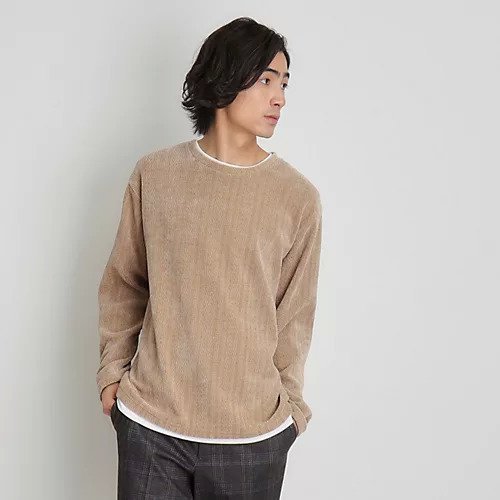 【ザ ショップ ティーケー/THE SHOP TK / MEN】のシェニールケーブルプルオーバー インテリア・キッズ・メンズ・レディースファッション・服の通販 founy(ファニー) 　ファッション　Fashion　メンズファッション　MEN　トップス・カットソー　Tops/Tshirt/Men　クッション　Cushion　スマート　Smart　エレガント 上品　Elegant　ベージュ|ID: prp329100004196030 ipo3291000000029065470