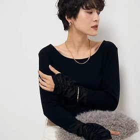 【リエミラー/Rie Miller】 袖口シアーロンT人気、トレンドファッション・服の通販 founy(ファニー) ファッション Fashion レディースファッション WOMEN トップス・カットソー Tops/Tshirt ロング / Tシャツ T-Shirts 2024年 2024 2024-2025秋冬・A/W Aw/Autumn/Winter/Fw/Fall/2024-2025 シアー Sheer ジャケット Jacket ストレッチ Stretch デコルテ Decolletage |ID:prp329100004197400