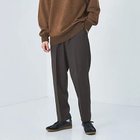 【グリーンレーベルリラクシング/green label relaxing / UNITED ARROWS / MEN】のメランジ ツイル ワイド ユーティリティパンツ イージーパンツ -ストレッチ・防シワ- DK.BROWN|ID: prp329100004197762 ipo3291000000029078509